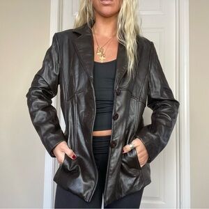 Wilson’s Leather Black / Brown Authentic Jacket